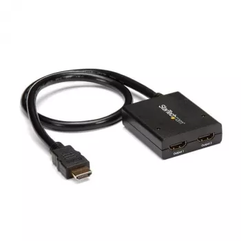 Splitter de vídeo HDMI de 2 puertos 4K StarTech.com – Splitter HDMI 1x2 – Alimentación por USB o fuente de alimentación – 4K 30 Hz