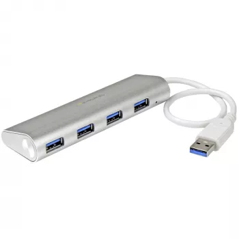 Hub USB de 4 puertos StarTech.com, USB A a 4 conectores USB-A, USB 5 Gbit/s, diseño robusto, alimentado por bus, hub USB 3.0 portátil para portátil