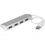 Hub USB de 4 puertos StarTech.com, USB A a 4 conectores USB-A, USB 5 Gbit/s, diseño robusto, alimentado por bus, hub USB 3.0 portátil para portátil