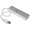 Hub USB de 4 puertos StarTech.com, USB A a 4 conectores USB-A, USB 5 Gbit/s, diseño robusto, alimentado por bus, hub USB 3.0 portátil para portátil