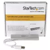 Hub USB de 4 puertos StarTech.com, USB A a 4 conectores USB-A, USB 5 Gbit/s, diseño robusto, alimentado por bus, hub USB 3.0 portátil para portátil