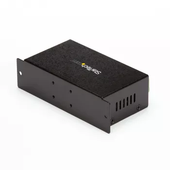 StarTech.com Hub USB 2.0 de 7 puertos – Hub USB-A industrial de metal con protección ESD y protección contra sobretensiones de 350W – Montaje en carril DIN, pared o mesa – Hub expansor USB conforme a TAA