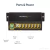 StarTech.com ST7200USBM hub USB 2.0 industrial de 7 puertos, carcasa metálica, protección ESD y contra sobretensiones, montaje en carril DIN/pared/escritorio, 7–24 V DC, conforme con TAA, negro