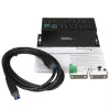 StarTech.com Hub USB 3.0 industrial de 7 puertos con protección ESD~Hub USB 3.0 de 7 puertos (5Gbps) - Hub USB-A industrial de metal con protección ESD y protección contra sobretensiones de 350W - Montaje en carril DIN, pared o mesa - Hub expansor USB conforme a TAA