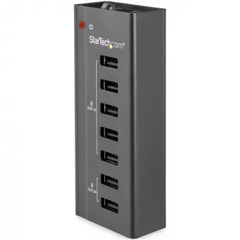Estación de carga USB de 7 puertos StarTech.com con 5 conectores de 1 A y 2 de 2 A
