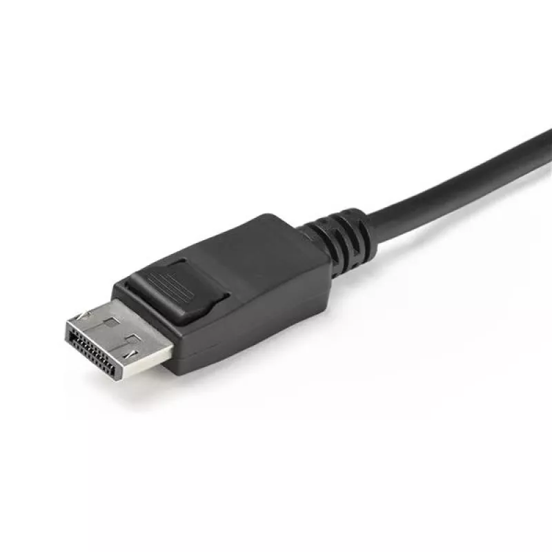 Switch KVM DisplayPort de 2 puertos StarTech.com – 4K 60 Hz – Switch KVM de escritorio compacto de doble puerto UHD DP 1.2 USB con cables de 1,2 m y audio – Alimentado por bus y conmutación remota – MacBook ThinkPad