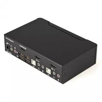 Switch KVM USB HDMI de 2 puertos StarTech.com con audio y hub USB 2.0