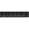 Switch KVM HDMI de 4 puertos StarTech.com – Monitor único 4K 60 Hz Ultra HD HDR – Switch KVM HDMI 2.0 de escritorio con hub USB 3.0 de 2 puertos (5 Gbit/s) y 4x USB 2.0 HID, audio – Conmutación por teclas de acceso rápido – TAA