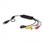 Cable adaptador de captura de vídeo USB StarTech.com – Cable de dispositivo de captura de vídeo S-Video/Composite a USB 2.0 SD – Compatibilidad con TWAIN – Convertidor analógico-digital para almacenamiento multimedia – Solo Windows