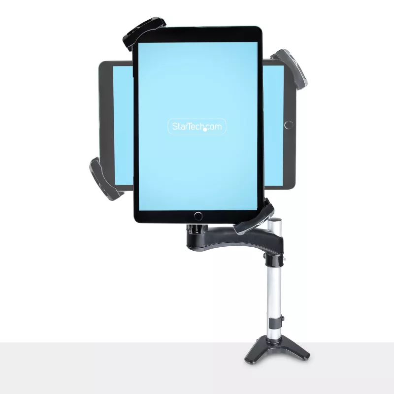 Adaptador de montaje VESA para tablets StarTech.com de 7,9 a 12,5 pulgadas – hasta 2 kg – patrón VESA 75x75/100x100 – soporte de pinza VESA universal antirrobo para tablet – soporte de tablet seguro – negro