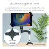 Adaptador de montaje VESA para tablets StarTech.com de 7,9 a 12,5 pulgadas – hasta 2 kg – patrón VESA 75x75/100x100 – soporte de pinza VESA universal antirrobo para tablet – soporte de tablet seguro – negro