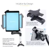 Adaptador de montaje VESA para tablets StarTech.com de 7,9 a 12,5 pulgadas – hasta 2 kg – patrón VESA 75x75/100x100 – soporte de pinza VESA universal antirrobo para tablet – soporte de tablet seguro – negro
