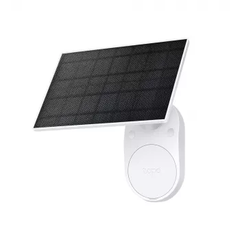 Panel solar TP-Link Tapo ESPECIFICACIONES: 5,2 V 2,5 W FUNCIÓN: conector de carga Type-C, suministro de energía ininterrumpido, instalación solar flexible, compatible con cámara con batería, cable de carga de 4 m (total), resistente a la intemperie (IP65)