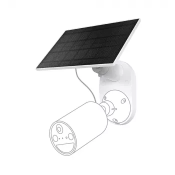Panel solar TP-Link Tapo ESPECIFICACIONES: 5,2 V 2,5 W FUNCIÓN: conector de carga Type-C, suministro de energía ininterrumpido, instalación solar flexible, compatible con cámara con batería, cable de carga de 4 m (total), resistente a la intemperie (IP65)