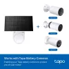 TP-Link Tapo A201 panel solar, 2,5 W, IP65, cable de 4 m, para cámaras con batería Tapo