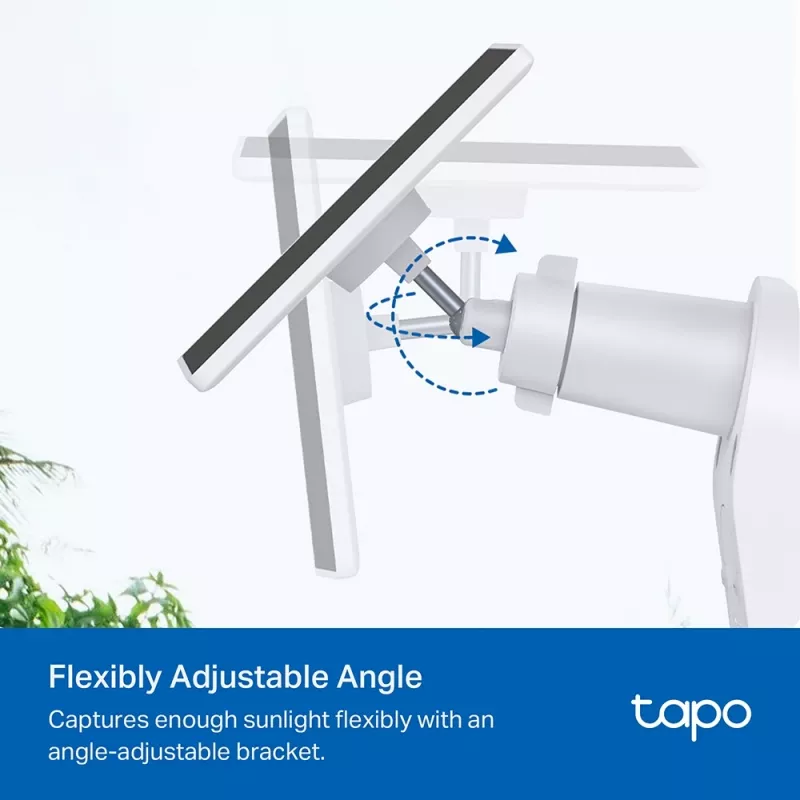 TP-Link Tapo A201 panel solar, 2,5 W, IP65, cable de 4 m, para cámaras con batería Tapo