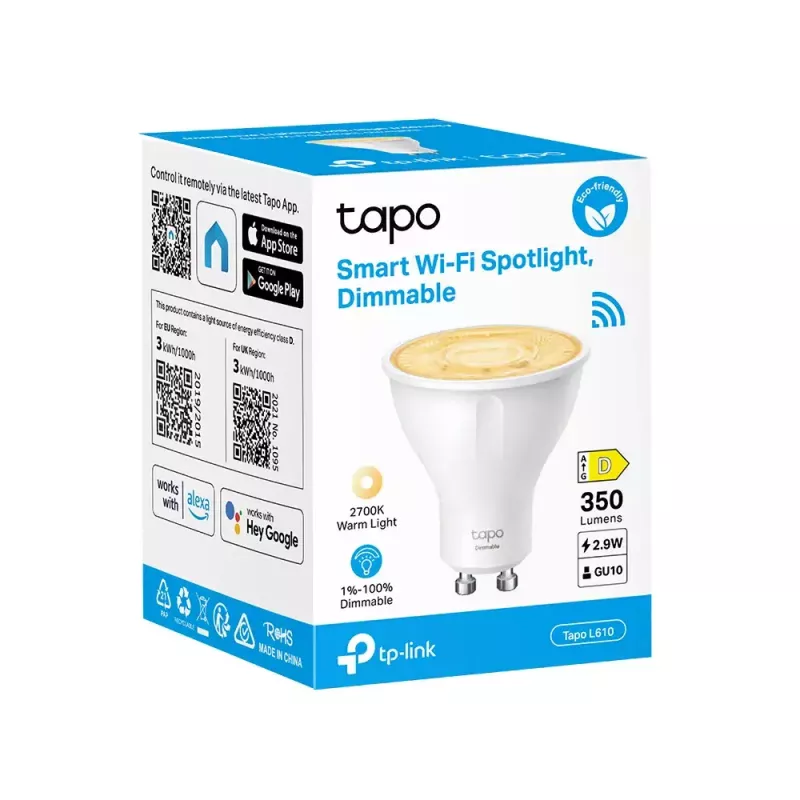 Bombilla inteligente TP-Link Tapo L610 Wi-Fi regulable blanca