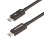 Cable Thunderbolt 4 de 3ft (1m) StarTech.com – 40 Gbit/s – 100 W PD – Vídeo 4K/8K – Cable Thunderbolt certificado por Intel – Compatible con USB4/Thunderbolt 3/USB 3.2/USB Type-C/DisplayPort