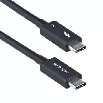 Cable Thunderbolt 5 de 3ft (1m) StarTech.com, 80 Gbit/s/Hasta 120 Gbit/s, 240 W PD, 8K 60 Hz, cable Thunderbolt certificado – Compatible con Thunderbolt 4/USB4/USB-C