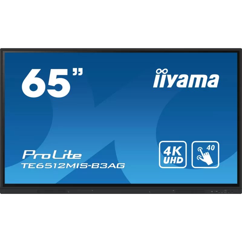 Pantalla táctil interactiva 4K UHD iiyama de 65