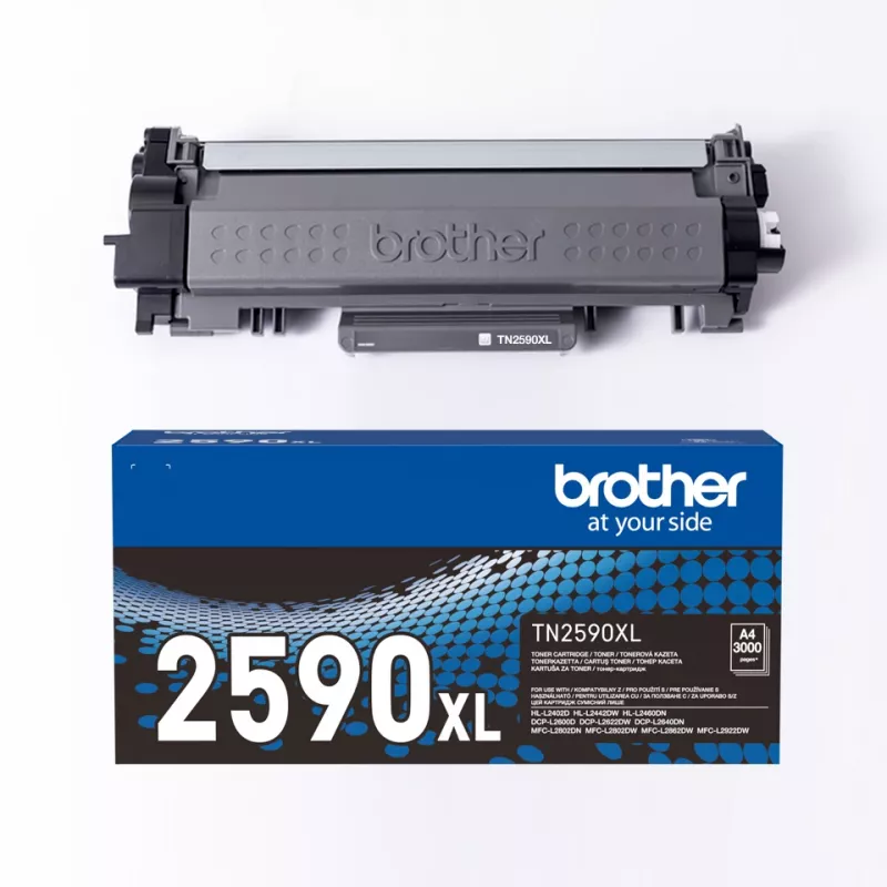 Cartucho de tóner Brother TN-2590XL 1 ud. original negro