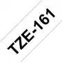 Cinta de laminar Brother TZe161 36 mm negro sobre transparente
