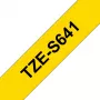 Cinta de rotular Brother TZE-S641 negro sobre amarillo TZ