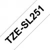 Cinta de rotular Brother TZESL251 negro sobre blanco