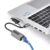 StarTech.com adaptador USB-C a Ethernet 2.5GbE con convertidor USB-A, NIC NBASE-T, USB 3.0 Type-C 2.5/1G red multivelocidad, compatible con Thunderbolt, Windows y Mac