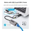 StarTech.com adaptador USB-C a Ethernet 2.5GbE con convertidor USB-A, NIC NBASE-T, USB 3.0 Type-C 2.5/1G red multivelocidad, compatible con Thunderbolt, Windows y Mac