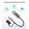StarTech.com adaptador USB-C a Ethernet 2.5GbE con convertidor USB-A, NIC NBASE-T, USB 3.0 Type-C 2.5/1G red multivelocidad, compatible con Thunderbolt, Windows y Mac