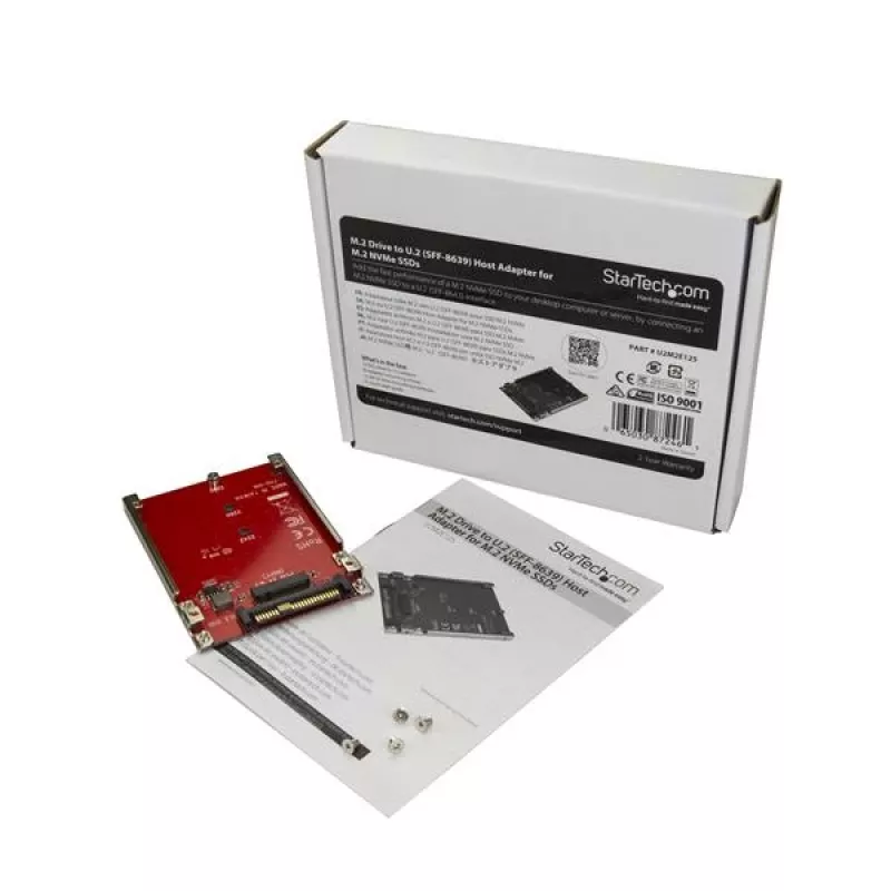 StarTech.com Adaptador host de unidad M.2 a U.2 (SFF-8639) para SSD M.2 PCIe NVMe
