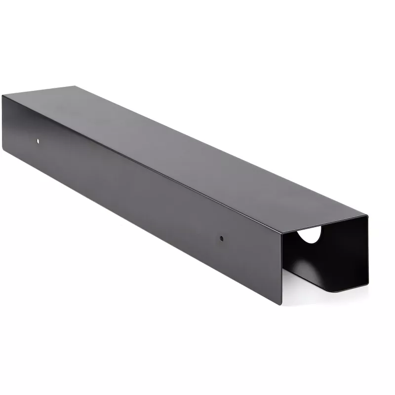 StarTech.com UDCMTRAY bandeja organizadora de cables para montaje bajo el escritorio, para escritorios regulables en altura, 60 x 11,4 x 7,6 cm, negra