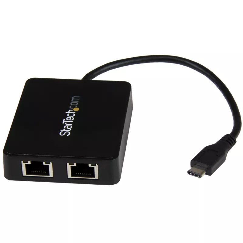 StarTech.com adaptador USB-C a doble Gigabit Ethernet con conexión USB (Type-A)