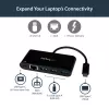 StarTech.com adaptador USB-C a Ethernet con hub USB 3.0 de 3 puertos y Power Delivery
