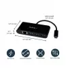 StarTech.com adaptador USB-C a Ethernet con hub USB 3.0 de 3 puertos y Power Delivery
