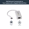 StarTech.com adaptador de red USB-C a Gigabit - blanco, con cable, USB Type-C, Ethernet, 5000 Mbit/s, blanco