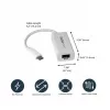 StarTech.com adaptador de red USB-C a Gigabit - blanco, con cable, USB Type-C, Ethernet, 5000 Mbit/s, blanco