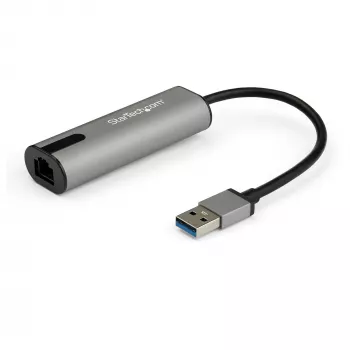 StarTech.com adaptador USB-A a Ethernet 2.5GbE – NIC NBASE-T – USB 3.0 tipo A 2,5 GbE/1 GbE red Gigabit multivelocidad – portátil USB 3.1 a RJ45/LAN – Lenovo X1 Carbon, HP EliteBook/ZBook
