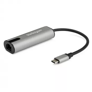 StarTech.com adaptador USB-C a Ethernet 2.5GbE NIC NBASE-T – USB 3.0 Type-C 2,5/1 Gigabit/100 Mbit/s red multivelocidad/portátil USB 3.1 a RJ45/LAN compatible con Thunderbolt 3/MacBook Pro Surface