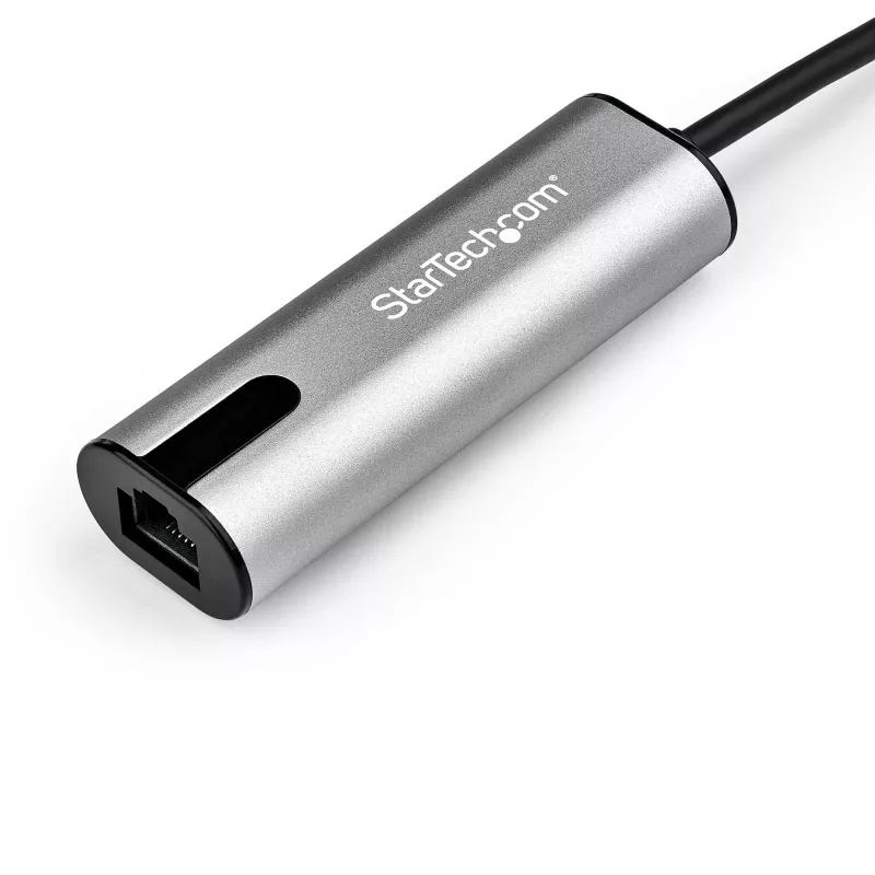 StarTech.com US2GC30 adaptador USB-C a 2,5 Gigabit Ethernet, USB 3.0, NBASE-T, 2.5GBASE-T, RJ45, 10/100/1000/2500 Mbps, negro/gris espacial