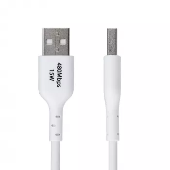 StarTech.com cable de carga USB-A a USB-C de 2m, carga y sincronización, 3A, USB 2.0, funda de TPE - cable de carga USB blanco