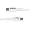 StarTech.com cable de carga USB-A a USB-C de 2m, carga y sincronización, 3A, USB 2.0, funda de TPE - cable de carga USB blanco