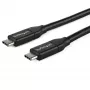 StarTech.com cable USB-C a USB-C con 5A PD – M/M – 1 m – USB 2.0 – certificado USB-IF