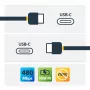 StarTech.com cable USB-C a USB-C con 5 A PD – M/M – blanco – 2 m – USB 2.0 – certificado USB-IF