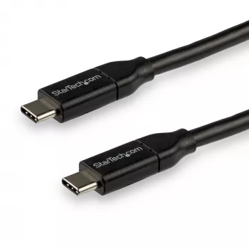 StarTech.com cable USB-C a USB-C con 5 A PD – M/M – 3 m (10 ft.) – USB 2.0 – certificado USB-IF