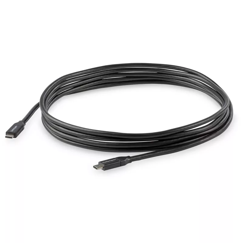 StarTech.com cable USB-C a USB-C con 5 A PD – M/M – 3 m (10 ft.) – USB 2.0 – certificado USB-IF