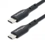 StarTech.com Cable de carga USB-C de 1 m (3 ft), cable USB-C, cable de carga para portátil USB 2.0 Type-C, 60W 3A Power Delivery, funda de TPE, cable de datos USB-C, M/M