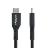StarTech.com Cable de carga USB-C de 1 m (3 ft), cable USB-C, cable de carga para portátil USB 2.0 Type-C, 60W 3A Power Delivery, funda de TPE, cable de datos USB-C, M/M