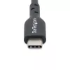 StarTech.com Cable de carga USB-C de 1 m (3 ft), cable USB-C, cable de carga para portátil USB 2.0 Type-C, 60W 3A Power Delivery, funda de TPE, cable de datos USB-C, M/M